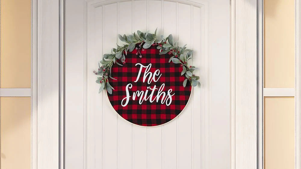Christmas Door Decor Idea for $10