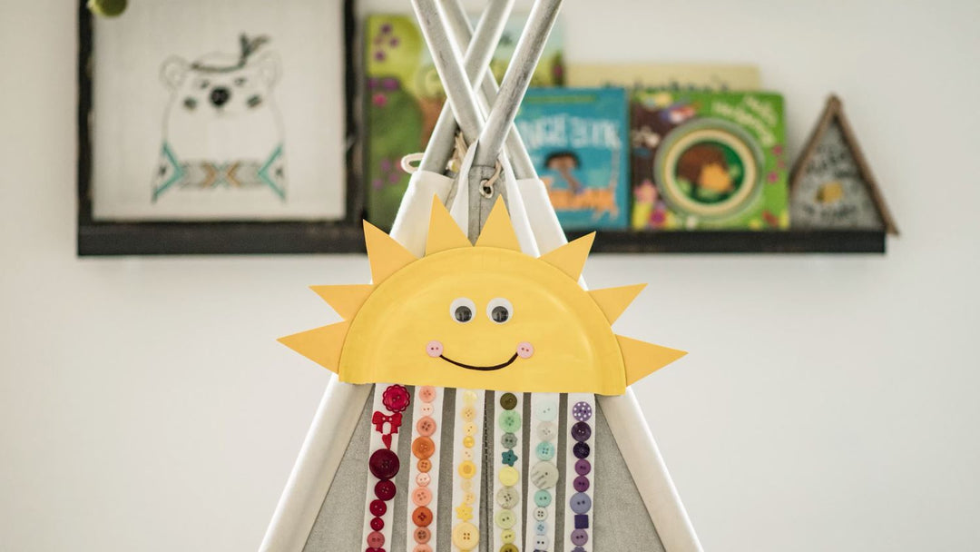 Easy Paper Craft for Kids: Sun and Rainbow