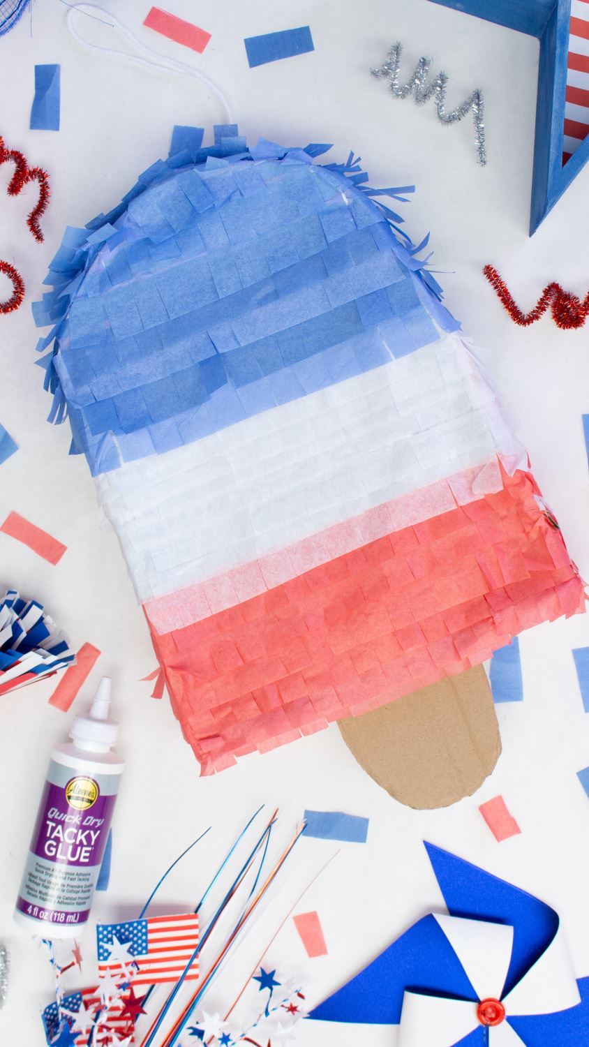 Make a Popsicle Piñata for Your 4th of July Party