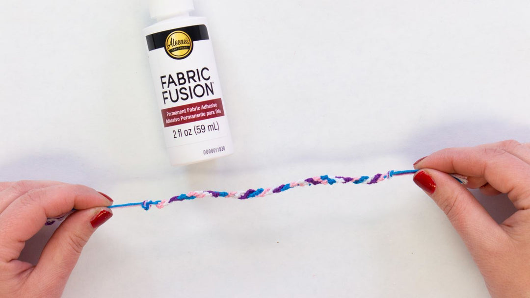 Easy DIY Friendship Bracelets with Fabric Glue