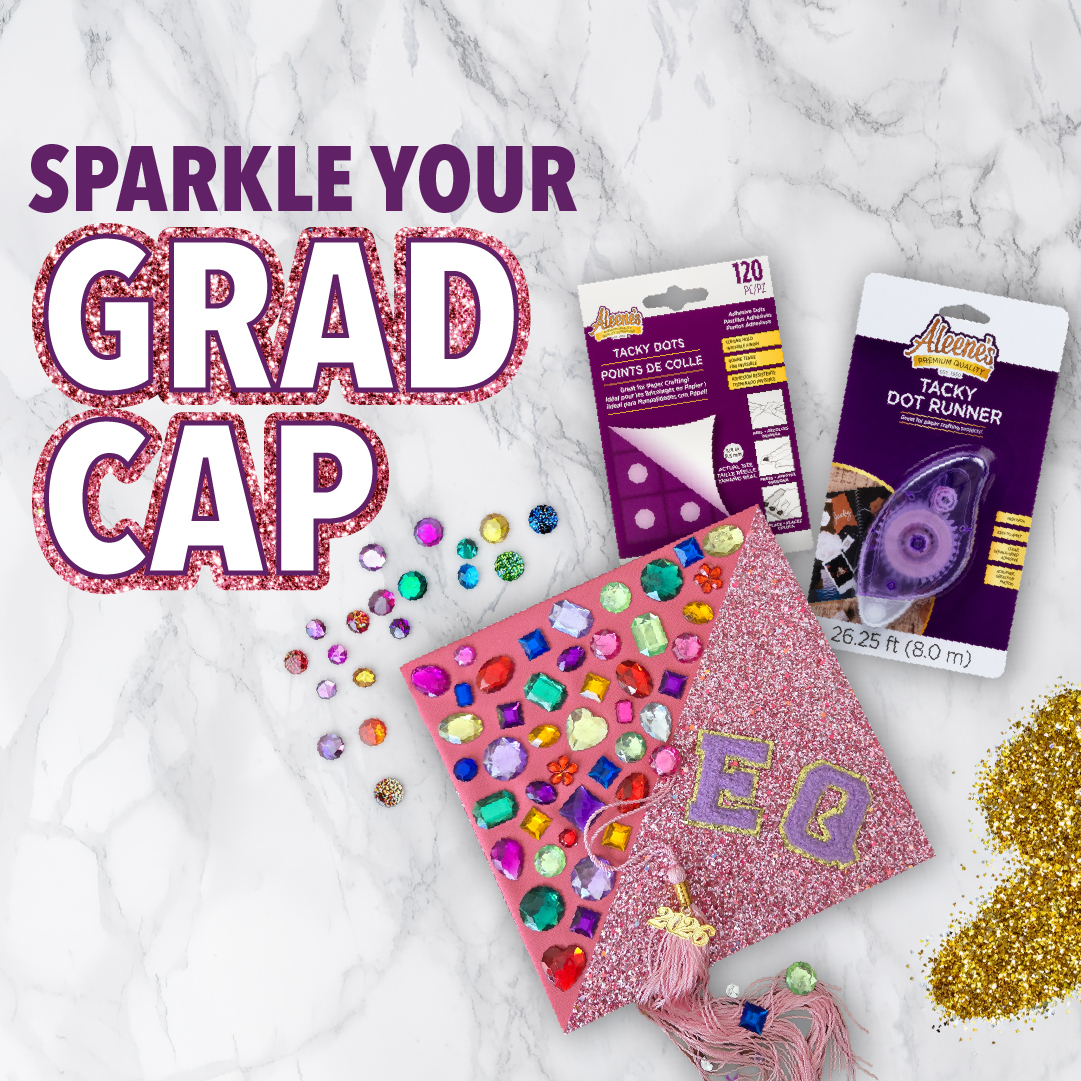 How to Bling Out a Graduation Cap with Dry Adhesives – Aleene's