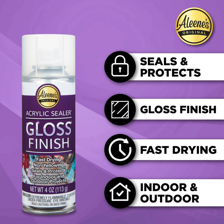 Picture of 47203 Aleene's Spray Acrylic Sealer Assorted Finishes 4 oz. 3 Pack