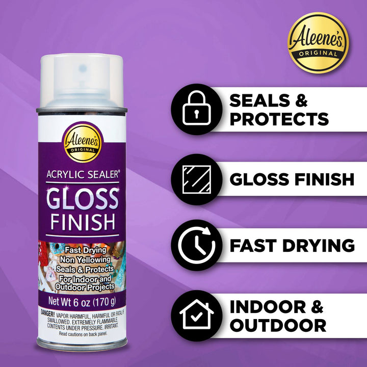 Picture of 46956                               ALEENES SPRAY ACRYLIC SEALER GLOSS FINISH 6OZ 3PK