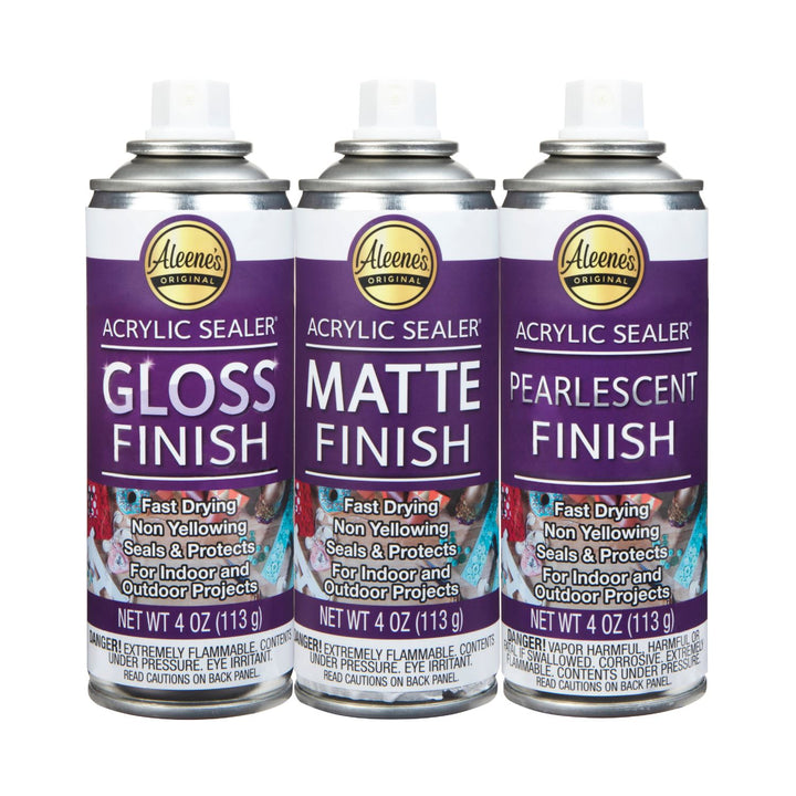 Picture of 47203 Aleene's Spray Acrylic Sealer Assorted Finishes 4 oz. 3 Pack