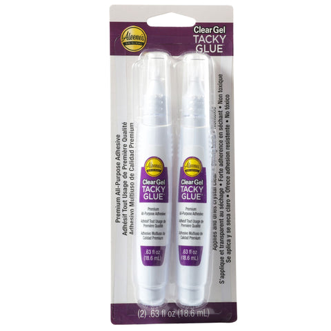 Aleenes Clear Gel Tacky Glue Pens 2 Pack