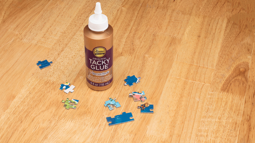 How to Glue Puzzle Pieces