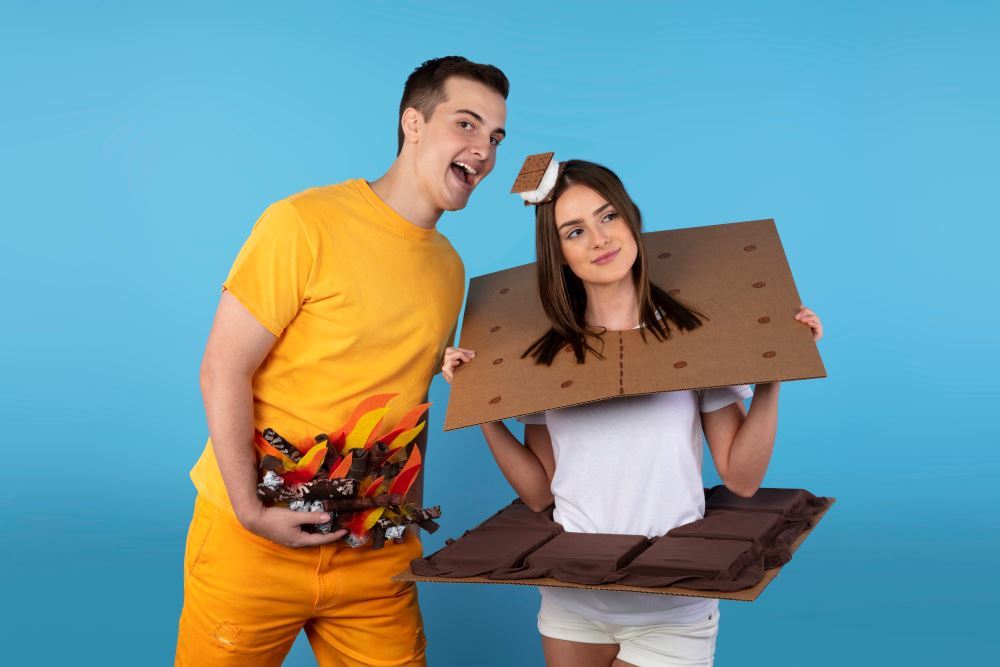 DIY S'mores Couple's Costume