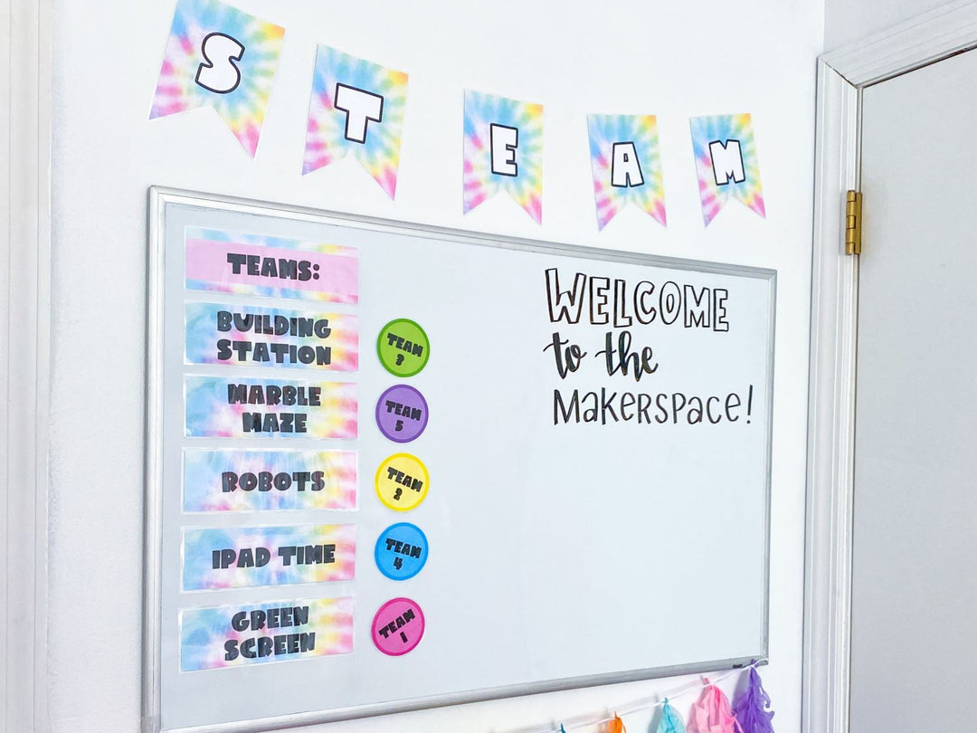 DIY Reusable Classroom Team Labels