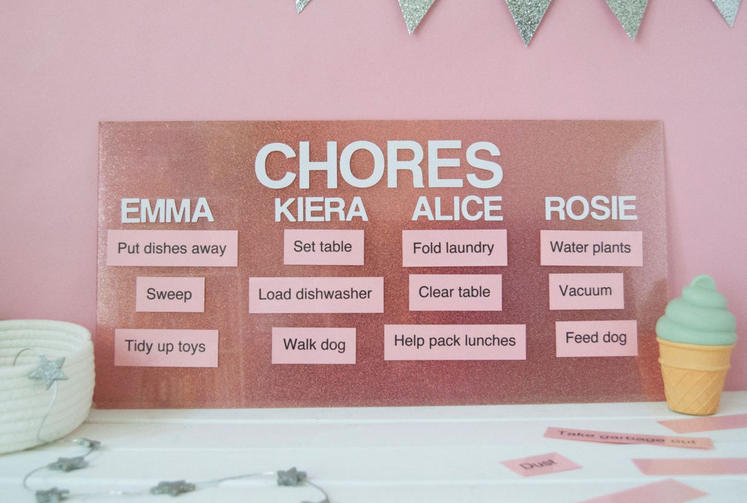 DIY Changeable Household Chores List