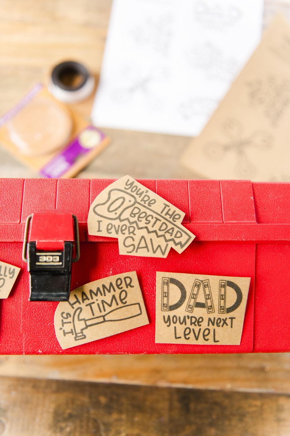 DIY Father’s Day Gift: Punny Tool Box Magnets
