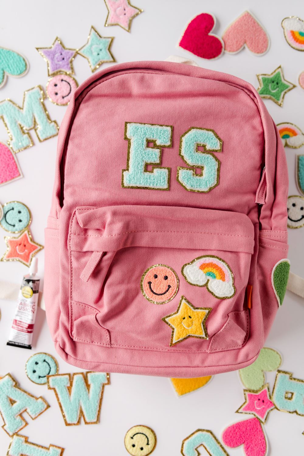 Custom Upcycled Backpack with Patches