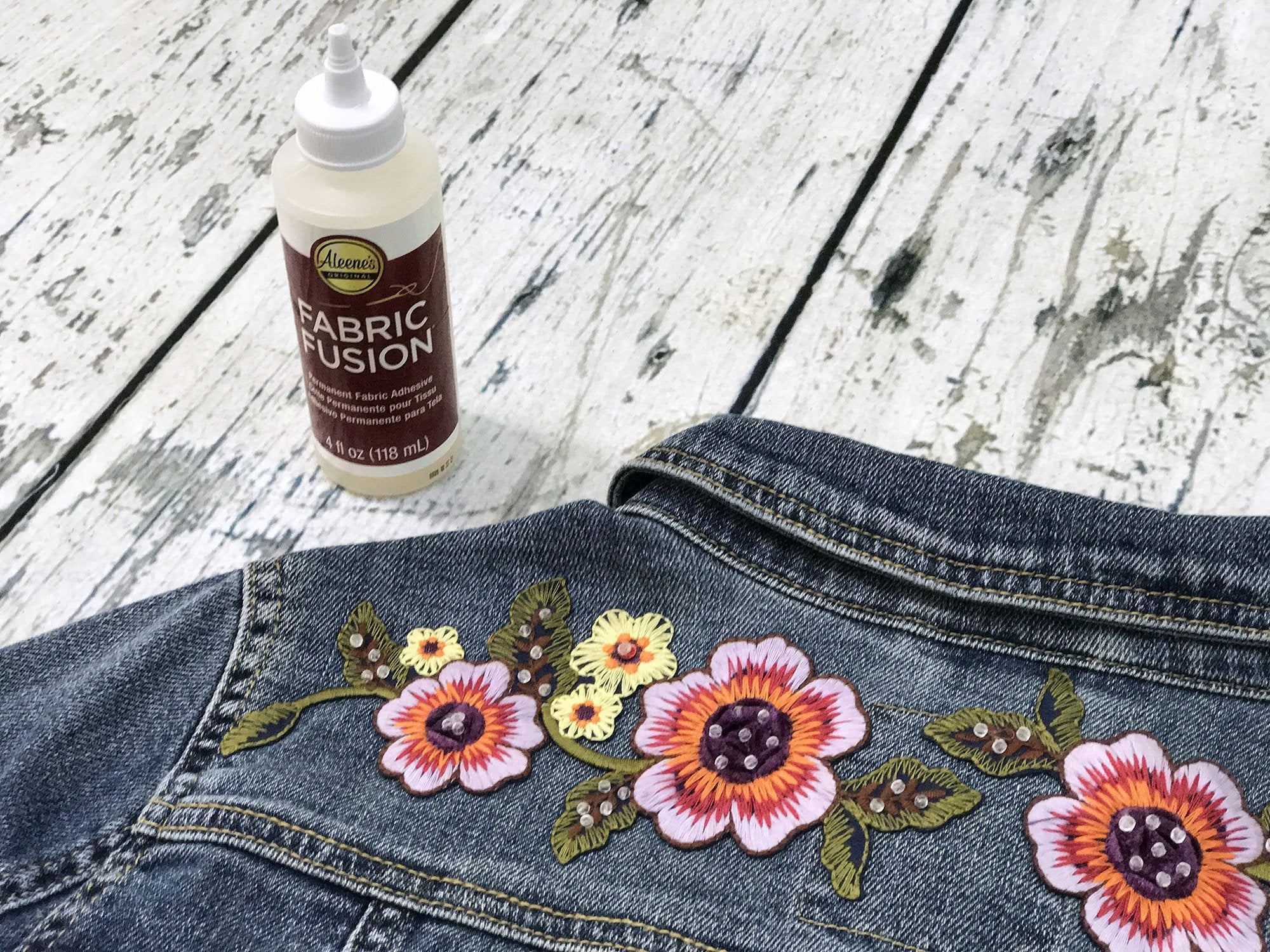 Adding Patch Jacket How To Add Patches to Your Denim Jacket – Aleene's