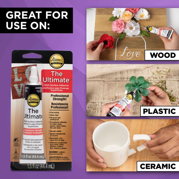 Picture of 40648 Aleene’s The Ultimate Multi-Surface Adhesive 1.5 fl. oz. 3 Pack