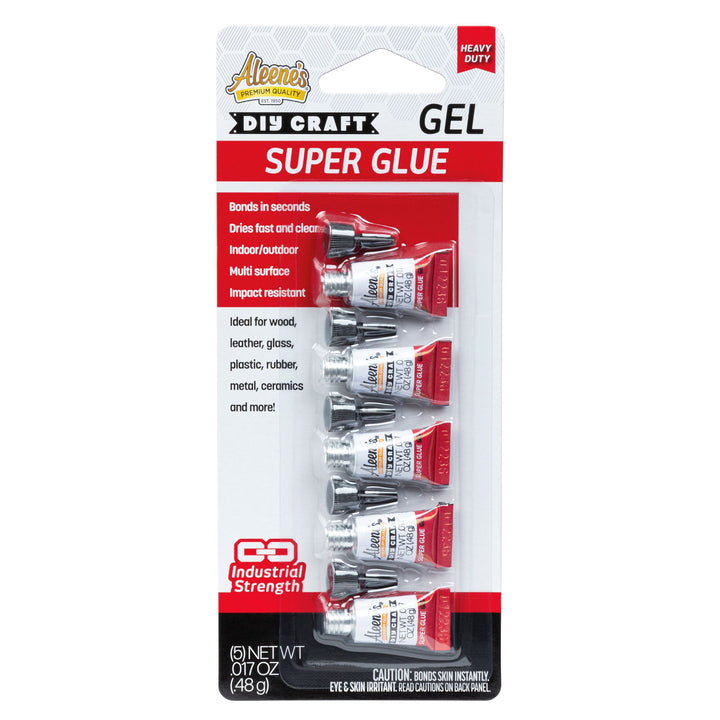 Picture of 49123 Aleene's DIY Craft Super Glue Gel 5 Pack