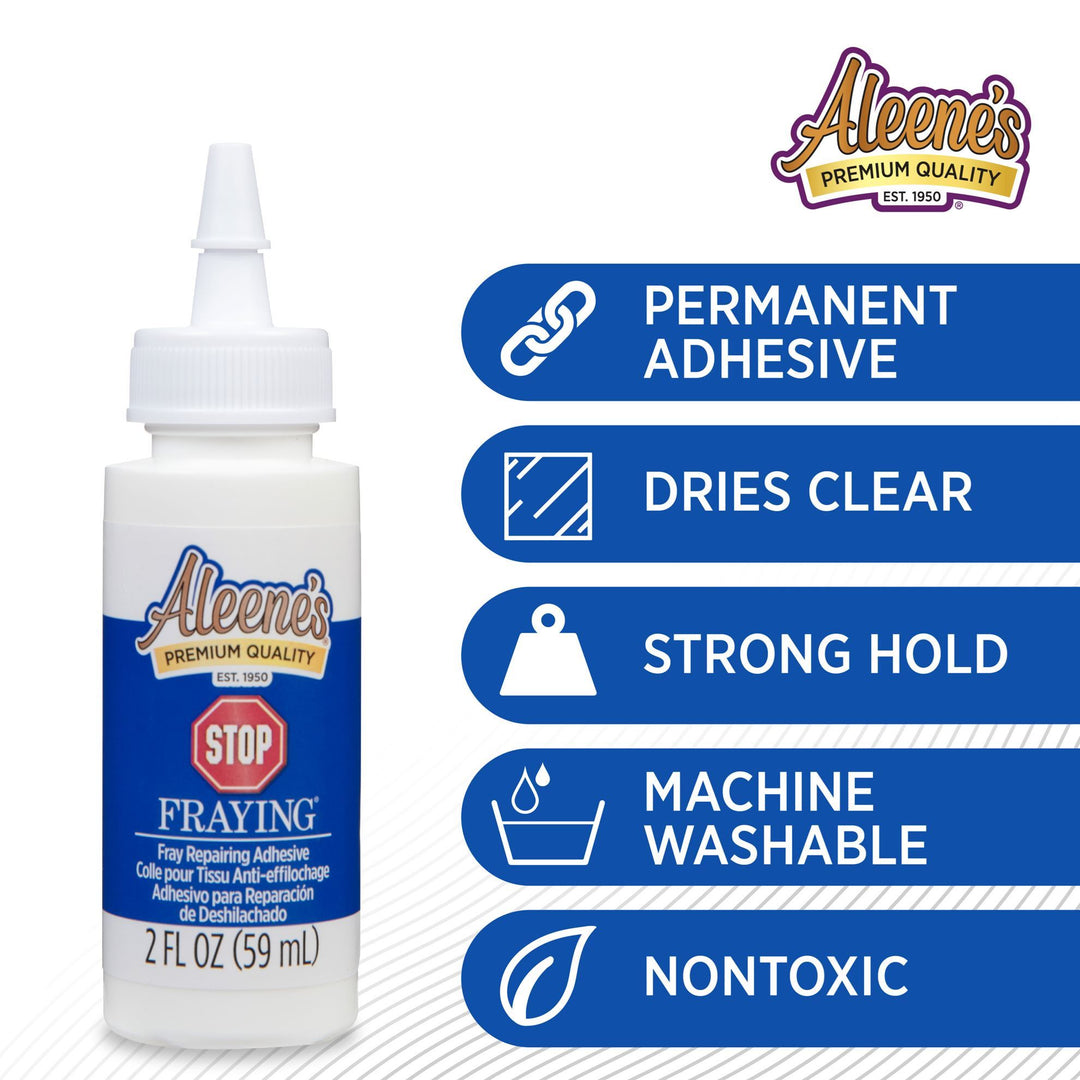 Picture of 50340 Aleene's Stop Fraying Permanent Fabric Adhesive 2 fl. oz. 3 Pack