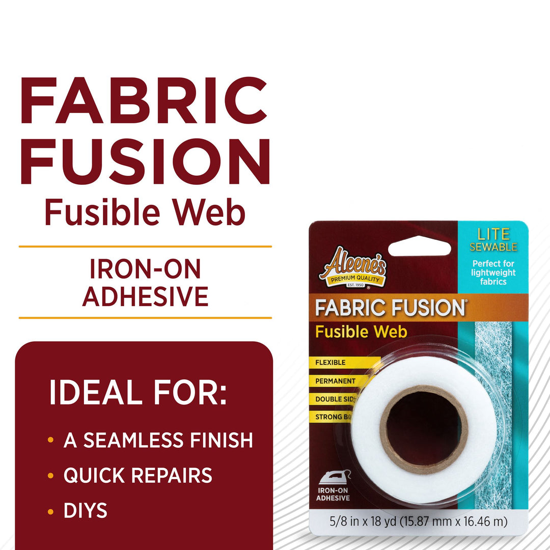 Picture of 49053 Aleene’s Fabric Fusion Lite Fusible Web (White) 5/8 in x 18 yd