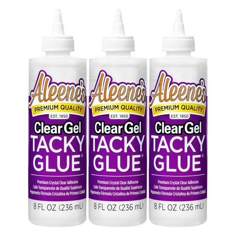 Aleenes  Clear Gel Tacky Glue 8 fl. oz. 3 Pack