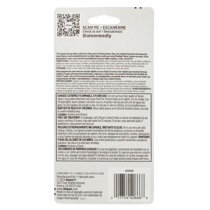 Picture of 40666 Aleene's Quick Dry Fabric Fusion 1.5 fl. oz.