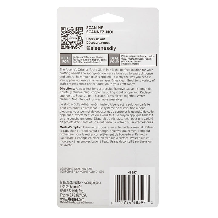 Picture of 48397 Aleene's Original Tacky Glue Sponge-Tip Pen 1.69 fl. oz.