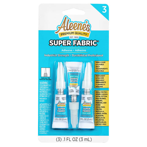 Aleenes Super Fabric® Adhesive .1 fl. oz. 3 Pack