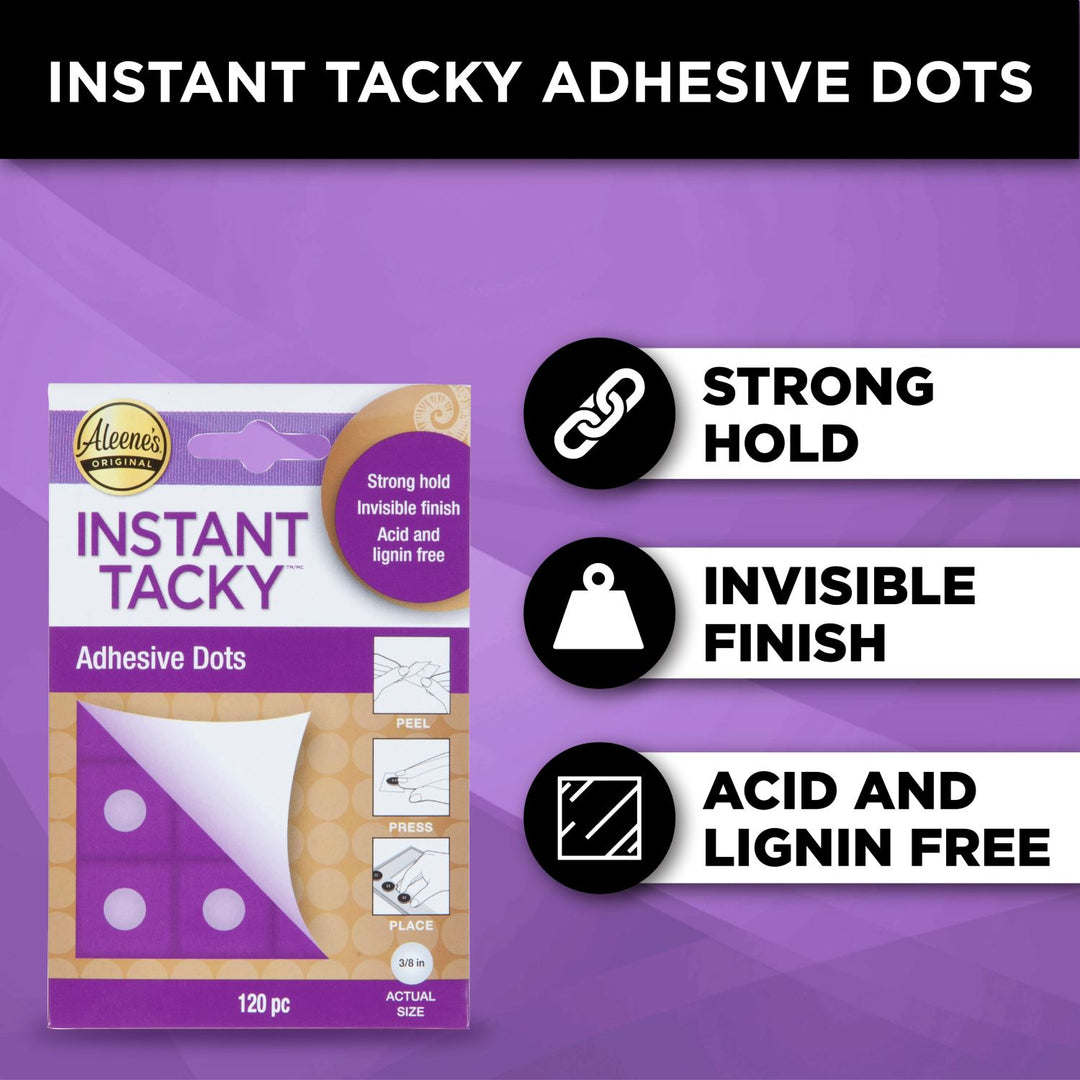 Picture of 32998 Aleene's Instant Tacky 3/8 inch Adhesive Dots 120 Pack