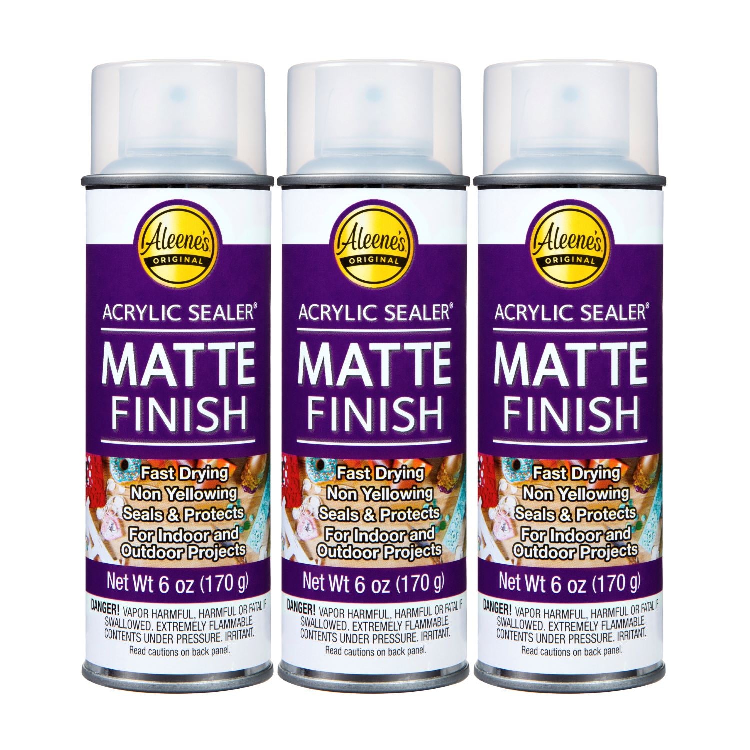 Aleenes Acrylic Spray Sealer 6 oz. Matte Finish 3 Pack Aleene s