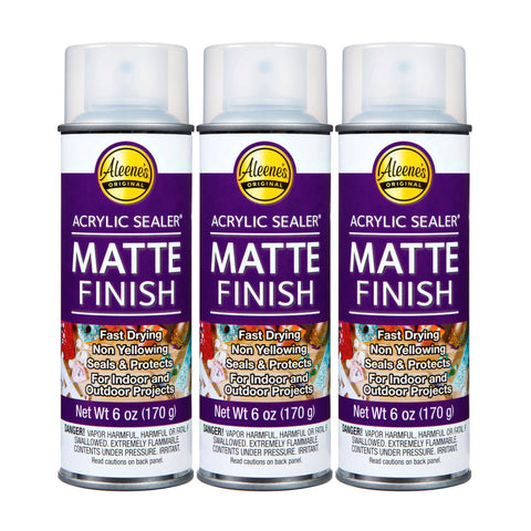 Aleenes Acrylic Spray Sealer  6 oz. Matte Finish 3 Pack