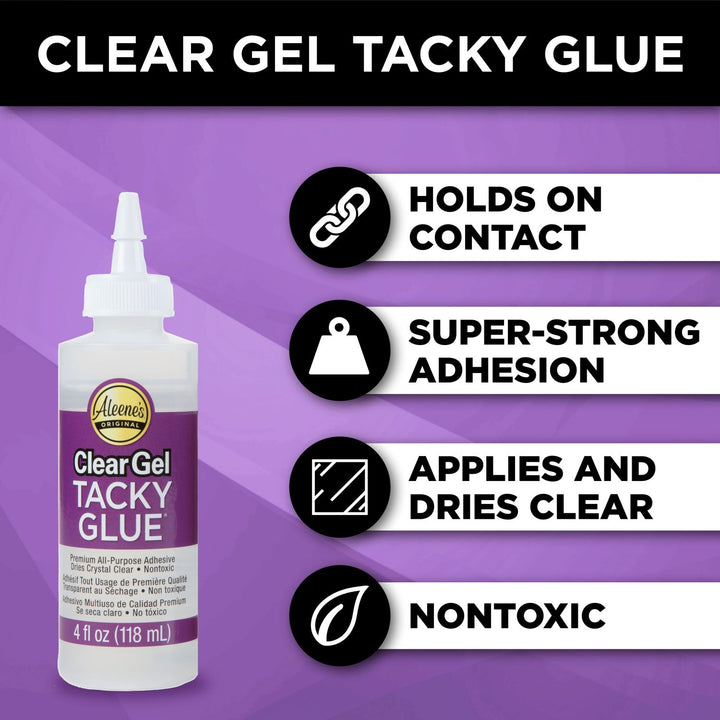 Picture of 37224 Aleene's Clear Gel Tacky Glue 4 fl. oz. 3 Pack