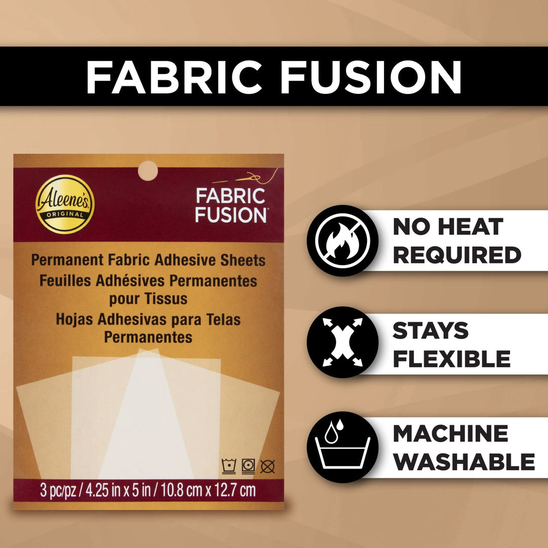Picture of 46862 Aleene's® Fabric Fusion® Peel & Stick Sheets 3 Pack
