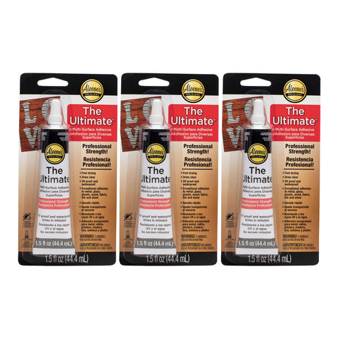 Aleene’s The Ultimate Multi-Surface Adhesive 1.5 fl. oz. 3 Pack