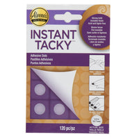 Aleenes Instant Tacky Adhesive Dots 1/2 Inch 120 pc.