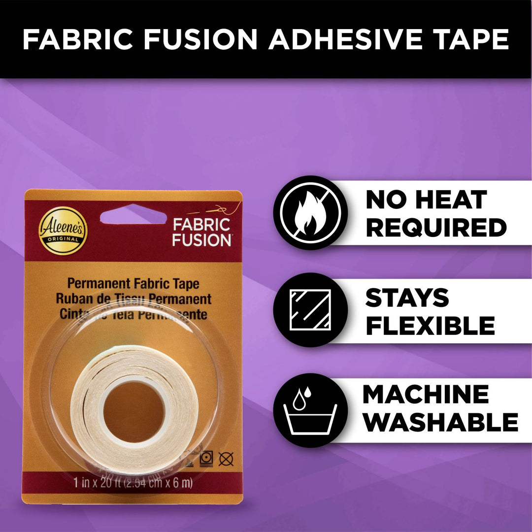 Aleenes Fabric Fusion 1-inch Permanent Fabric Tape 20 ft.