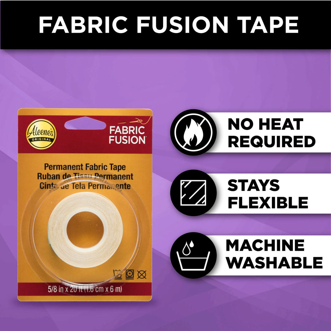 Aleenes Fabric Fusion 5/8-inch Permanent Fabric Tape 20 ft. – Aleene's
