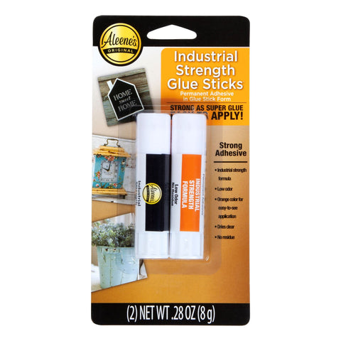 Aleenes Industrial Strength Glue Sticks .28 oz. 2 Pack